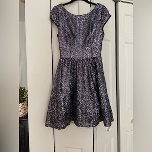B Darlin sequin dress.  Silver/light lavender color.  Size 9/10.  So cute!